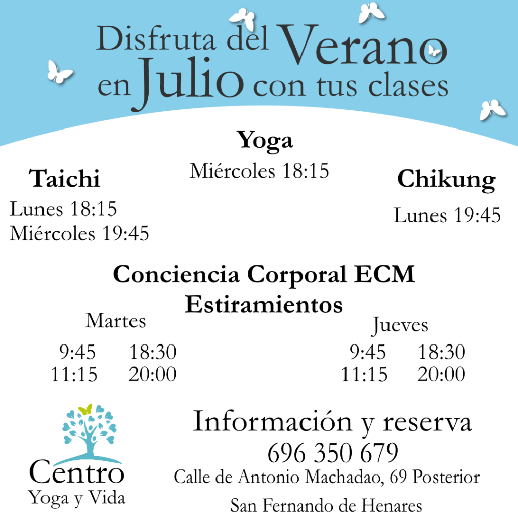 Taichi Yoga Estiramientos Julio 2026